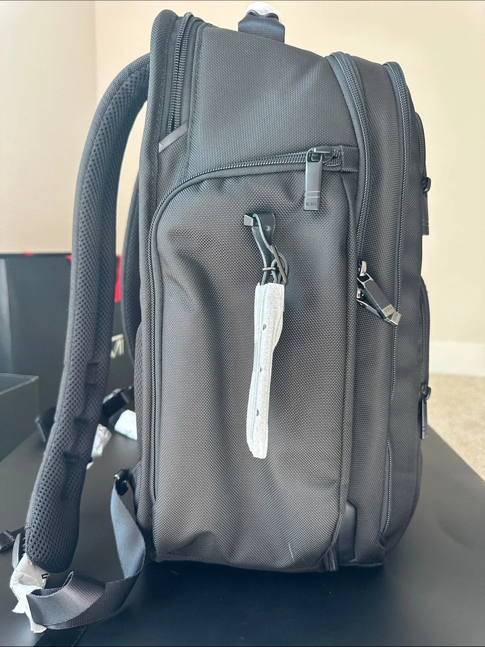 Tumi Black Men's Backpack with Front Organizer Pockets
